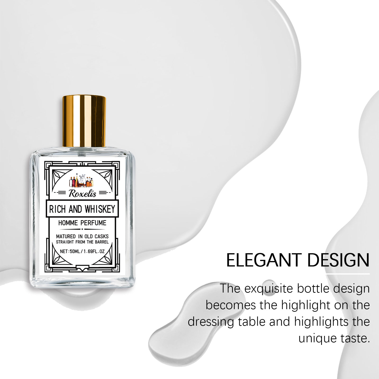 Roxelis 50ml Charm Whisky Erke - Pure Perfume Fragrance incelemesi ve fiyatı